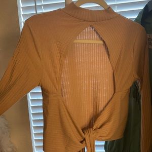 ForEver21 Long Sleeve Open Back